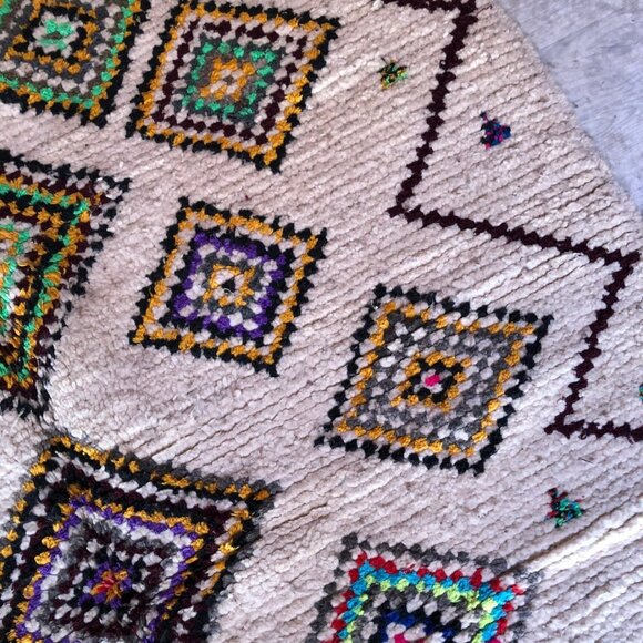 Colorful Ourika Handmade Moroccan Rug - 7.9 ft x 4.6 ft - Picture 4 of 6